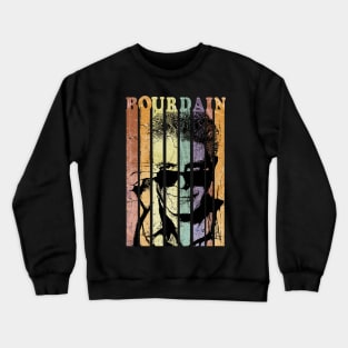 bourdain sunglasses//Retro Vintage aesthetic Crewneck Sweatshirt